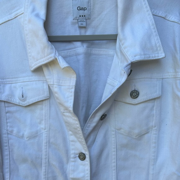 GAP Women’s White Denim Jacket XXL - Picture 5 of 15